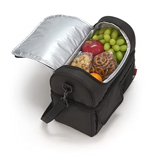 Thermos Lunch Cooler Bag - Black, Insulated, Adjustable Strap, One Size