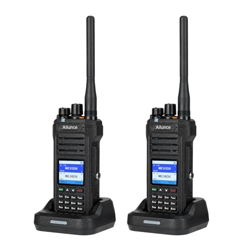 Retevis Ailunce HA1G GMRS Two-Way Radio Pack, Black, Waterproof IP67, 2800mAh Battery for Offroad