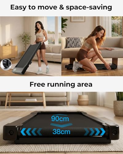 MJWW Smart Walking Pad Treadmill with Incline for Home & Office Workout