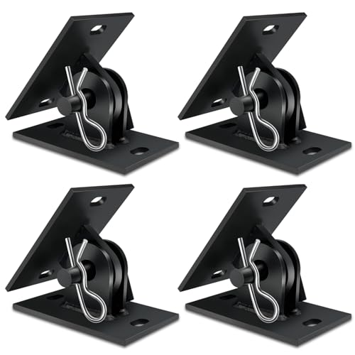 Heavy Duty Dock Hinge Kit for Floating Docks - 2 Holes / 4 Set