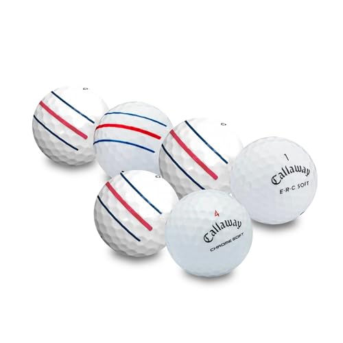 Used Callaway Golf Balls Mix – Recycled Tour-Performance Golf Balls with Mesh Bag
