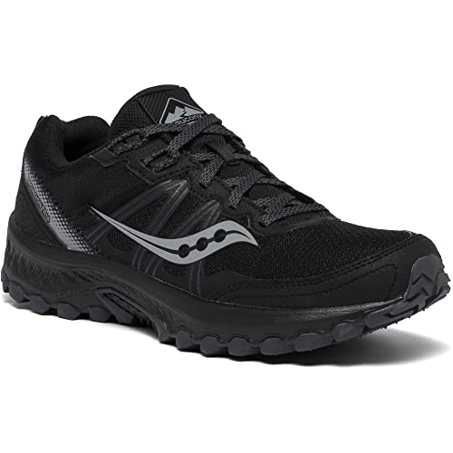 Saucony Men's Excursion TR14 Trail Running Shoes - Wide 10.5 Black Charcoal