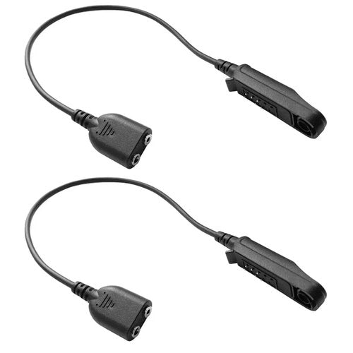 BAOFENG 2 Packs GMRS-9R Speaker Mic to 2 Pin K Plug Converter Adapter Cable UV-9R Pro Cord Connector UV-9G Headphone PTT Shoulder Microphone UV-5R Accessories Earphone Audio Cable