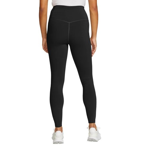 Eddie Bauer Women's Comfort Stretch Moisture Wicking Trail Legging Tight with Pockets (US, Alpha, Large, Regular, Regular, Black)