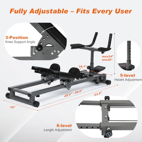 Low Impact Core and Cardio Glider Trainer for Back & Full-Body Workouts