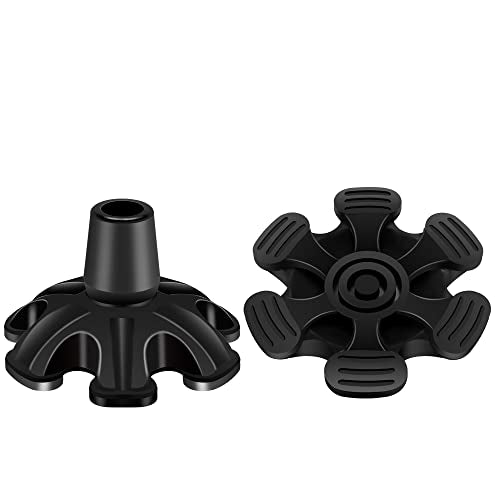 Heavy Duty Rubber Cane Tips 3/4 Inch Self-Standing Replacement Foot for Walking Canes