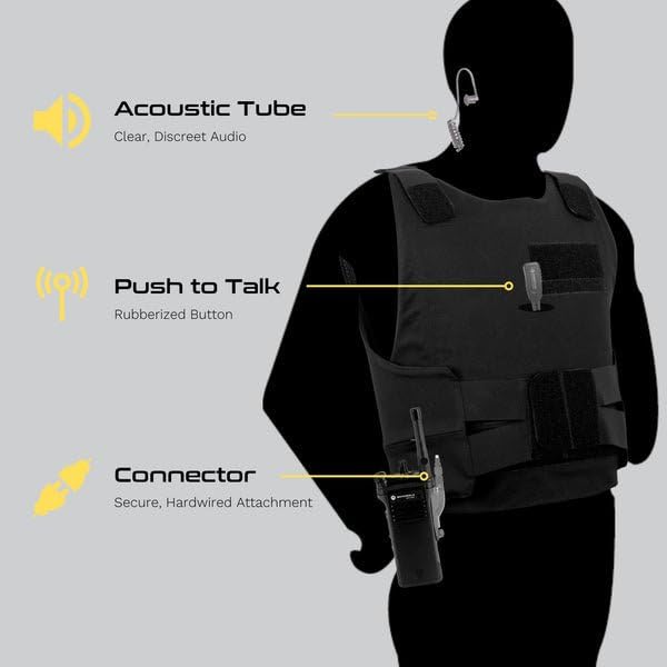 Sheepdog Microphones Police Lapel Microphone for Motorola Two-Way Radios