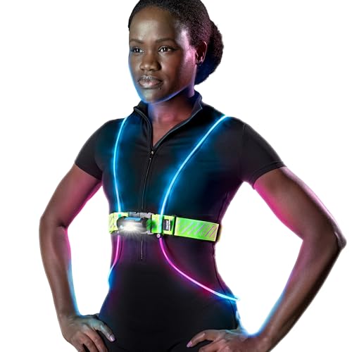 Noxgear Tracer2 Medium-Large LED Reflective Running Vest with Chest Light