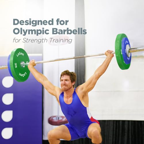 Logest Fractional Weight Plates Set 0.5-1.25-2.5-5 LB Rubber Coated for Olympic Bars