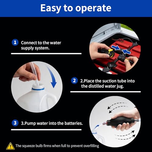 Golf Cart Battery Water Filler 2x4 for Trojan HydroLink & Flow Rite Systems