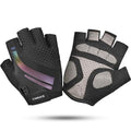 Kids Cycling Gloves for Boys and Girls, Half-Finger Padded Glove, Black, Large