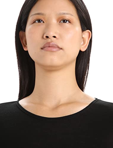 Icebreaker Merino Women's 175 Everyday Cold Weather Base Layer Long Sleeve Crewneck - Large Black