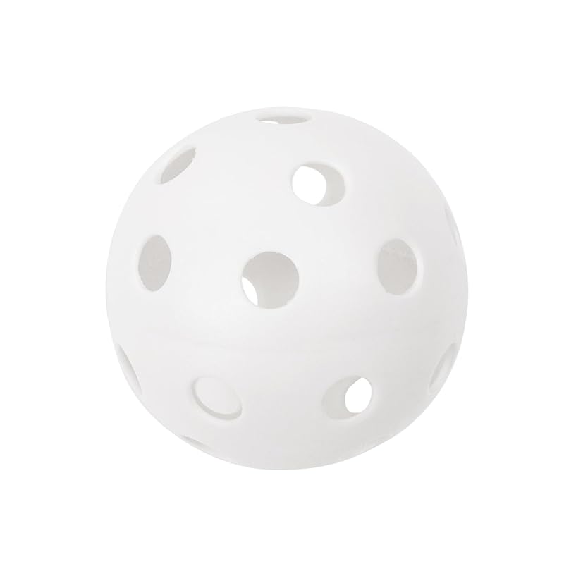 9 Inch Hollow Plastic Baseballs - Lightweight Practice Balls, Pack of 12 (White)