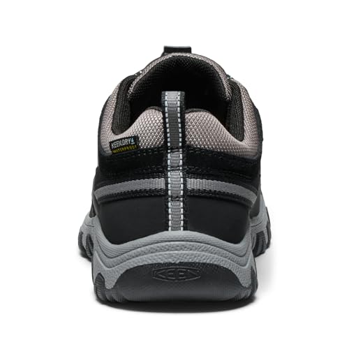 KEEN Kids Targhee 4 Waterproof Hiking Shoes Big Kid Black/Steel Grey Size 7
