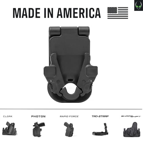 Locking Belt Slide Holster Attachment for 1.5-2.25 Inch Belts - QDS Compatible - Professional Security Gear