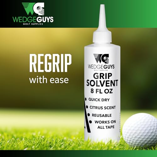 8 Ounce Golf Grip Tape Solvent for Regripping Golf Clubs - Easy Club Repair