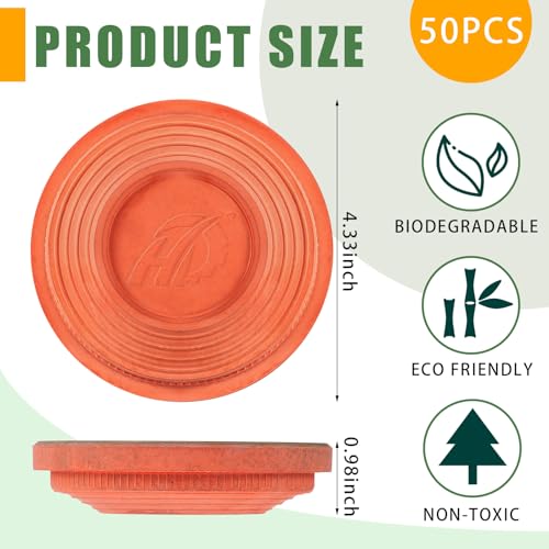 Biodegradable Clay Pigeons for Shooting - 50 Orange 108mm Targets