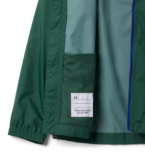 Columbia Youth Glennaker Rain Jacket - Rain Forest, Size 2