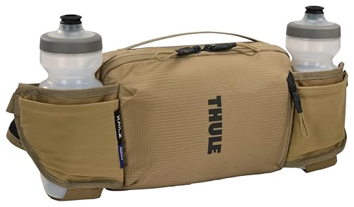 Thule Hip Hydration Pack 2L Faded Khaki with Phone Zipper Pocket & Reflective Details