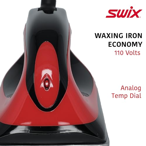 Ski & Snowboard Waxing Iron with Adjustable Temperature - Classic Red Finish
