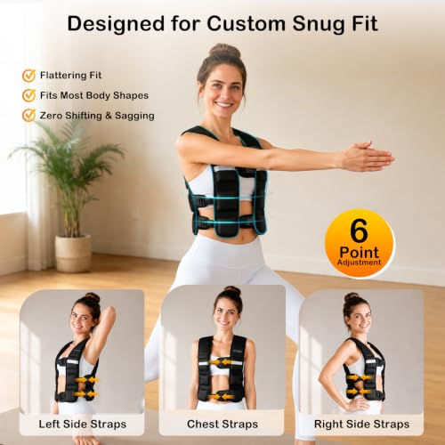 Weighted Vest for Men Women Adjustable 0.7-12.7 lbs Black Fitness Equipment