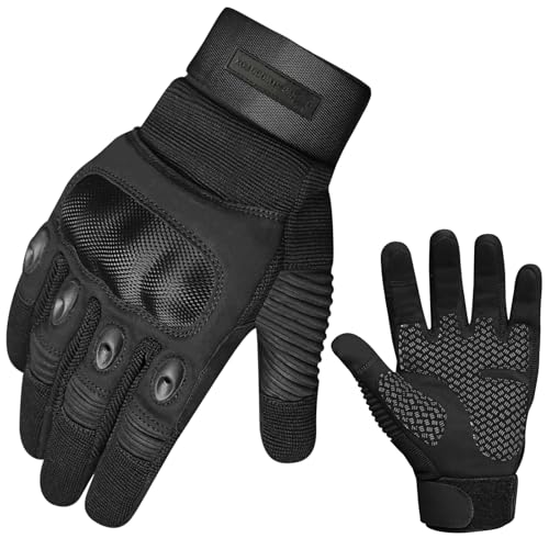 Small Black Motorcycle Gloves for Men & Women Touchscreen Racing & Off-Road Gear