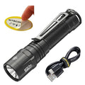 LED EDC Flashlight 1800 Lumens USB-C Rechargeable Lightweight Waterproof