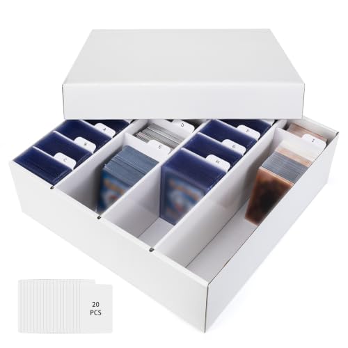 Trading Card Storage Box 4 Rows 3600 Count with Divider - 13in