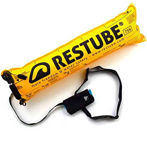 Restube Active Swimming Safety Buoy Black + Ice Mint for Adults & Kids