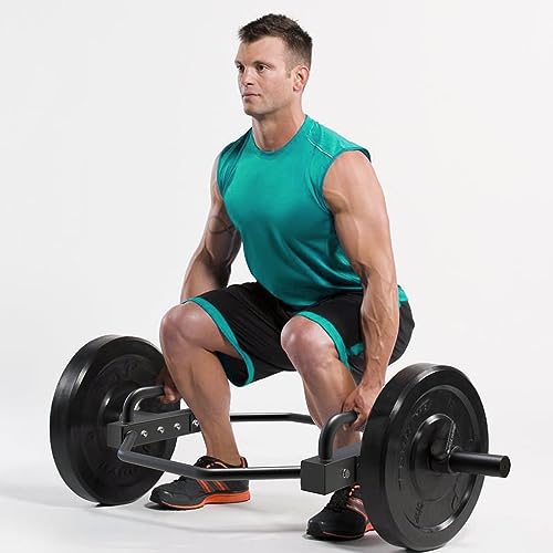 SELEWARE Black Hex Trap Bar for Deadlift 500 lbs Capacity Olympic Weightlifting