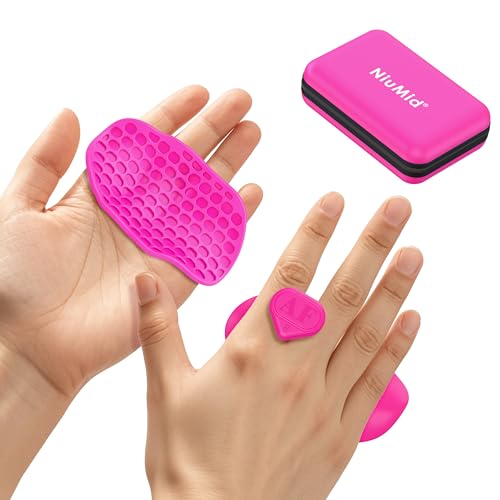 Pink Large Anti-Slip Workout Grips - Ergonomic Hand Support for Weight Training