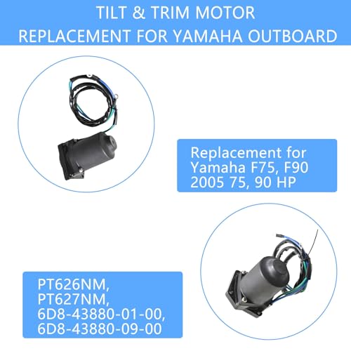 WFLNHB Tilt Trim Motor for Yamaha Outboard F75 F90 2005-2018 Replacement