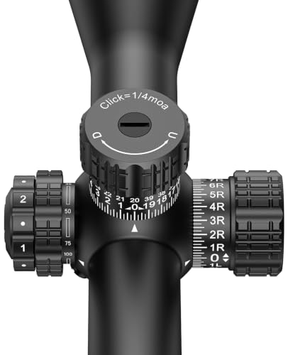 CVLIFE 5-25x56 FFP Rifle Scope with ED Glass, Zero Stop & Illuminated Reticle