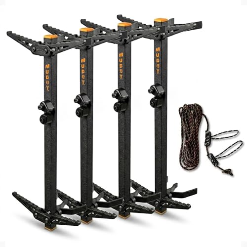Muddy Pro Climbing Sticks with Rope Cam Attachment for Hunting Tree Stand Setup