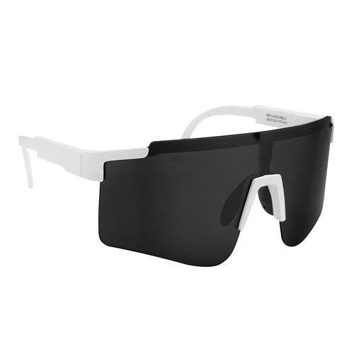 12 pack Sports Sunglasses bulk for Men Women,Driving Fishing Cycling Mountain Bike Sunglasses UV400 Protection, halloween, party, bulk (White, Black)