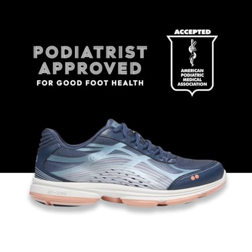 Women's Devotion Plus 3 Walking Shoes Navy 7.5 – Comfortable Fitness Sneakers