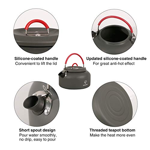 Lightweight 0.8L Camping Kettle for Outdoor Tea & Coffee - Variation of THIS listing