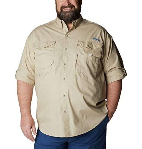 Men's PFG Bonehead Short Sleeve Shirt Large Fossil