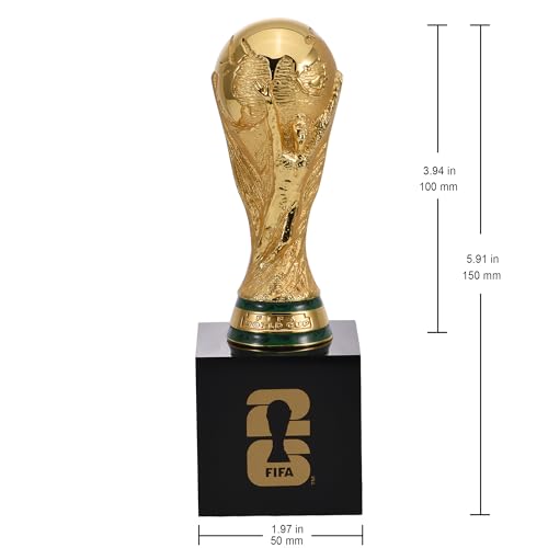 Wagon International Official 2026 FIFA World Cup Trophy Replica - 5.9 Inch Collector’s Item with Acrylic Base, Premium Zinc Alloy