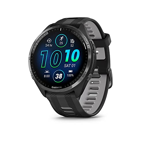 Garmin Forerunner 965 Running Smartwatch 47mm Black & Powder Gray