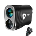 Golf Range Finder with Slope, 1200 Yards, Pin Lock Vibration, Rechargeable Battery - Black & Silver