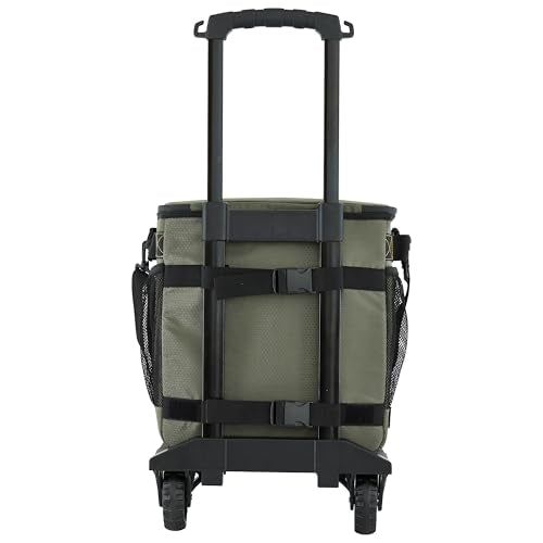 Wrangler Dusty Olive ATG Rolling Picnic Cooler Bag 38L Portable All-Terrain Cart
