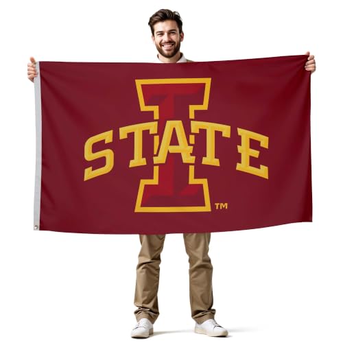 Iowa State Cyclones NCAA Flag - Nylon 3' x 5' Red and Gold College Banner