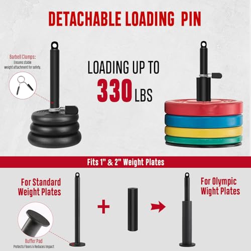FitBeast Pulley System Gym with Non Multifunctional Bar - Home Strength Training Equipment