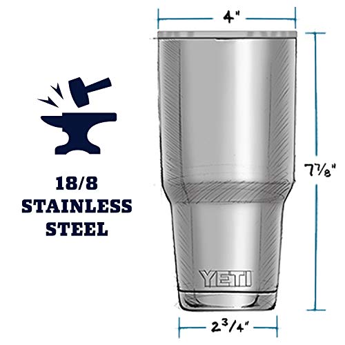 Graphite YETI Rambler 30 oz Stainless Steel Vacuum Insulated Tumbler with MagSlider Lid