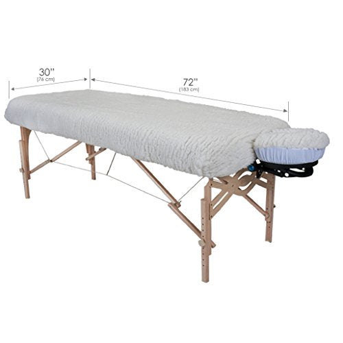 EarthLite Deluxe Fleece Massage Table Cover & Face Cradle Set - Cozy Spa Comfort
