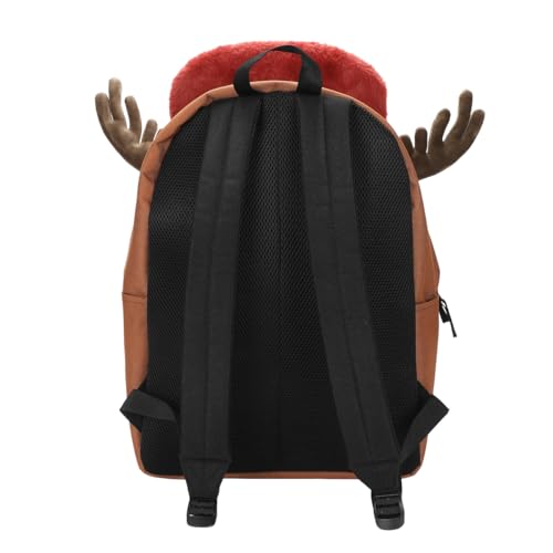 17-Inch Chopper Character Backpack with Laptop Sleeve & Water Bottle Pockets
