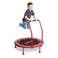 Radio Flyer Kids' 2-in-1 Trampoline with Racetrack Play Mat - Durable Bouncing & Play