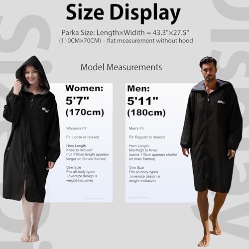 Waterproof Swim Parka Windproof Surf Jacket - Hiturbo