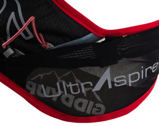 UltrAspire Bronco 5L Hydration Race Vest - Medium Black/Red for Ultrarunning